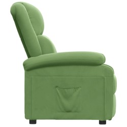 Fauteuil inclinable vert clair velours 