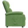 Fauteuil inclinable vert clair velours 