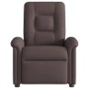 Fauteuil inclinable Marron foncé Tissu 