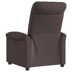 Fauteuil inclinable Marron foncé Tissu 