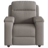 Fauteuil inclinable Taupe Tissu 