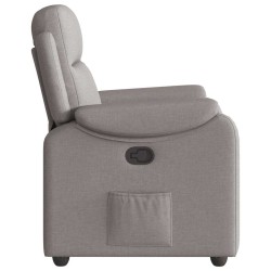 Fauteuil inclinable Taupe Tissu 