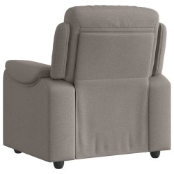 Fauteuil inclinable Taupe Tissu 