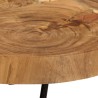 Table basse 36 cm 6 troncs bois d'acacia massif 