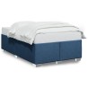 Cadre de lit sans matelas bleu 120x200 cm tissu 