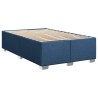 Cadre de lit sans matelas bleu 120x200 cm tissu 