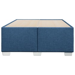Cadre de lit sans matelas bleu 120x200 cm tissu 