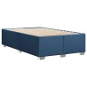 Cadre de lit sans matelas bleu 120x200 cm tissu 