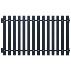 Panneau clôture Anthracite 170,5x150 cm Acier enduit de poudre 
