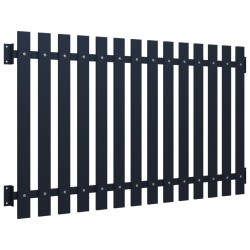 Panneau clôture Anthracite 170,5x150 cm Acier enduit de poudre 
