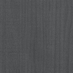 Cadre de lit sans matelas gris bois massif 200x200 cm 