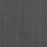 Cadre de lit sans matelas gris bois massif 200x200 cm 