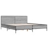 Cadre de lit sans matelas sonoma gris 180x200 cm 