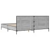 Cadre de lit sans matelas sonoma gris 180x200 cm 