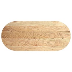 Dessus de table 140x60x4 cm bois de chêne massif ovale 