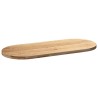 Dessus de table 140x60x4 cm bois de chêne massif ovale 