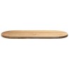 Dessus de table 140x60x4 cm bois de chêne massif ovale 