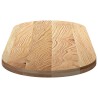 Dessus de table 140x60x4 cm bois de chêne massif ovale 