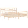 Cadre de lit sans matelas bois massif 