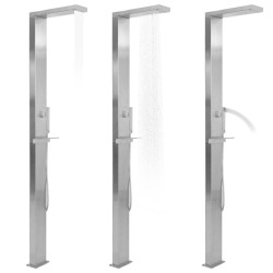 Douche d'extérieur Acier inoxydable Carré 