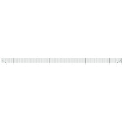 Clôture en treillis métallique et piquet d'ancrage vert 1,1x25m 