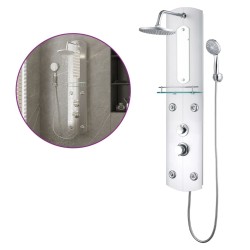 Panneau de douche 25x43x110 cm Argenté 