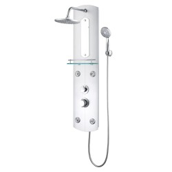 Panneau de douche 25x43x110 cm Argenté 