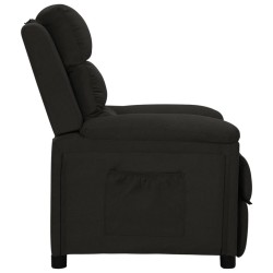 Fauteuil inclinable Noir Tissu 