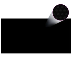 Couverture de piscine rectangulaire 1200x600 cm PE Noir 