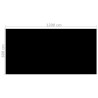 Couverture de piscine rectangulaire 1200x600 cm PE Noir 