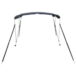 Toit bimini à 3 arceaux parois en maille 183x(137-152)x137 cm 