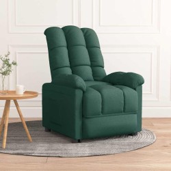 Fauteuil inclinable Vert foncé Tissu 