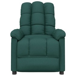 Fauteuil inclinable Vert foncé Tissu 