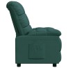 Fauteuil inclinable Vert foncé Tissu 
