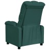 Fauteuil inclinable Vert foncé Tissu 