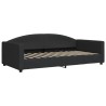 Lit de repos sans matelas noir 100x200 cm tissu 