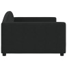 Lit de repos sans matelas noir 100x200 cm tissu 