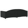 Lit de repos sans matelas noir 100x200 cm tissu 
