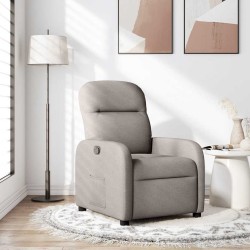 Fauteuil inclinable Taupe Tissu 