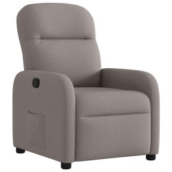 Fauteuil inclinable Taupe Tissu 