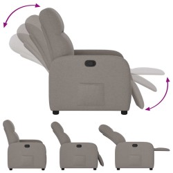 Fauteuil inclinable Taupe Tissu 