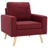 Fauteuil Rouge bordeaux Tissu 