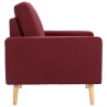 Fauteuil Rouge bordeaux Tissu 