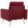 Fauteuil Rouge bordeaux Tissu 