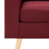 Fauteuil Rouge bordeaux Tissu 