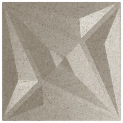 Panneaux muraux 24 pcs béton 50x50 cm XPS 6 m² étoile 
