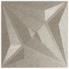 Panneaux muraux 24 pcs béton 50x50 cm XPS 6 m² étoile 