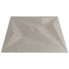 Panneaux muraux 24 pcs béton 50x50 cm XPS 6 m² étoile 