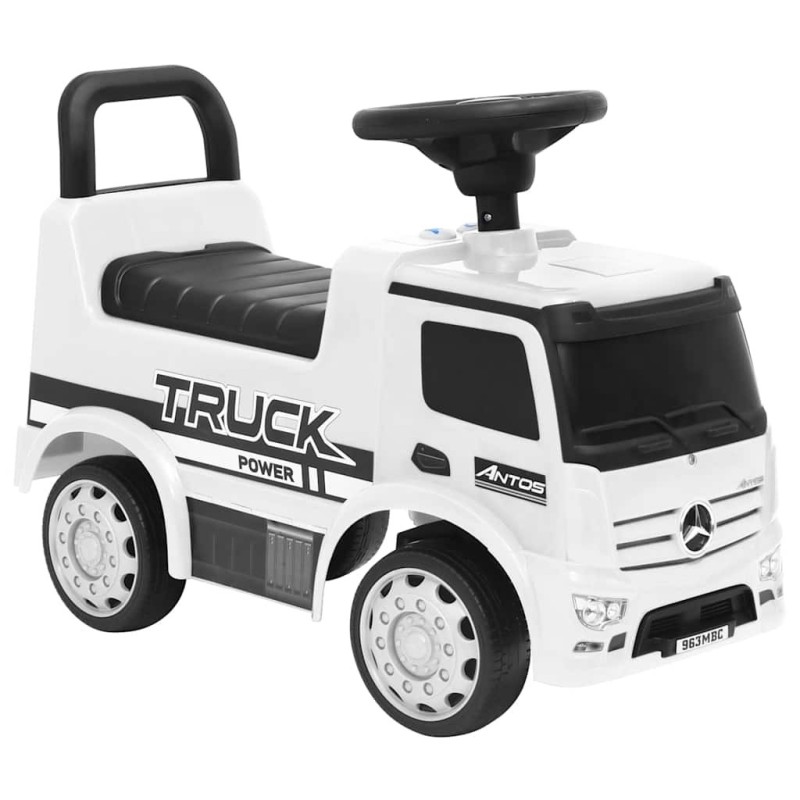 Camion à pédales Mercedes-Benz Blanc 