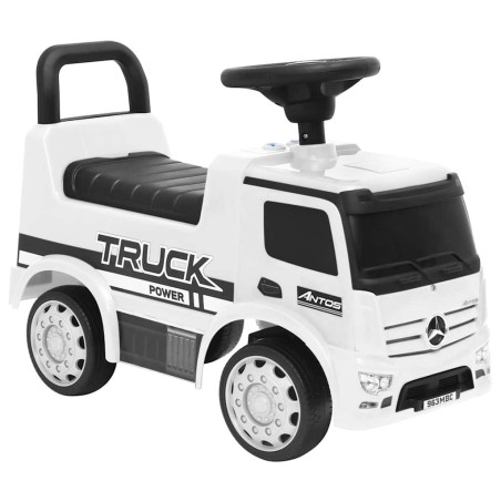Camion à pédales Mercedes-Benz Blanc 